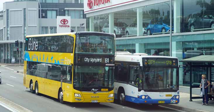 Sydney Buses MAN ND323F Gemilang Eco doubledecker B-Line 2859 & Volvo B12BLEA Custom CB60 1674